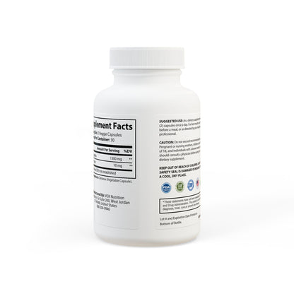 Ashwagandha and Black Pepper Supplement (60 capsules) - Earth Treasure Nutrition